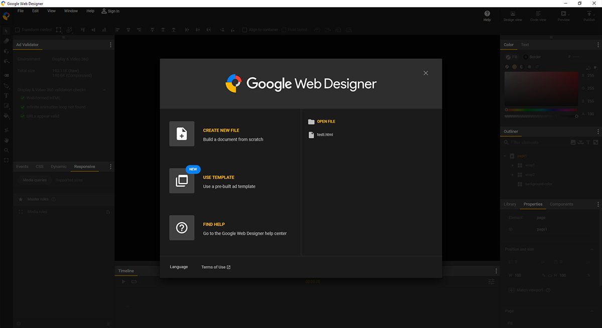 Google Web Designer 15.3.0.0828 instal the new version for windows